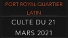  CULTE DU 21 MARS 2021, 