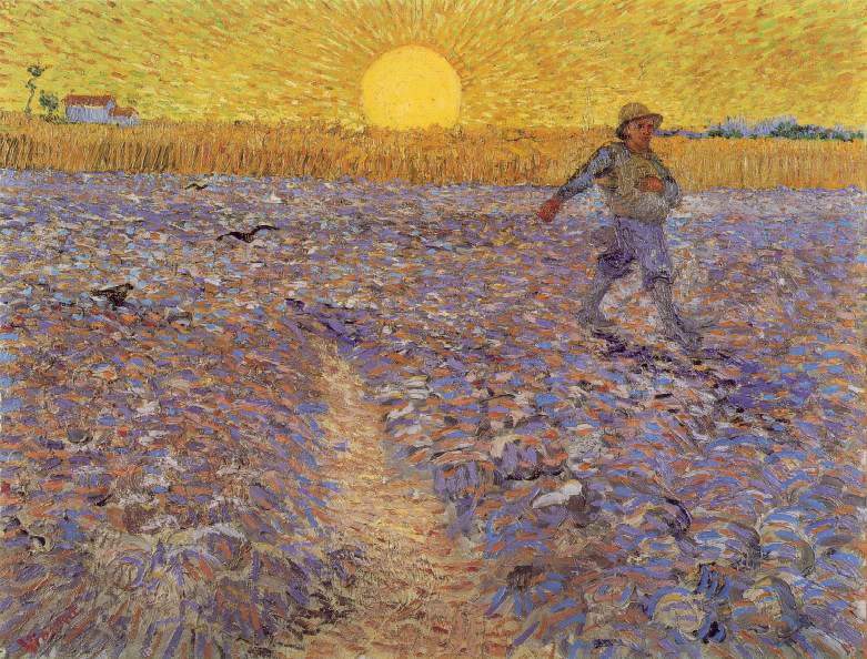 Le semeur au soleil couchant Vincent Van Gogh 1888