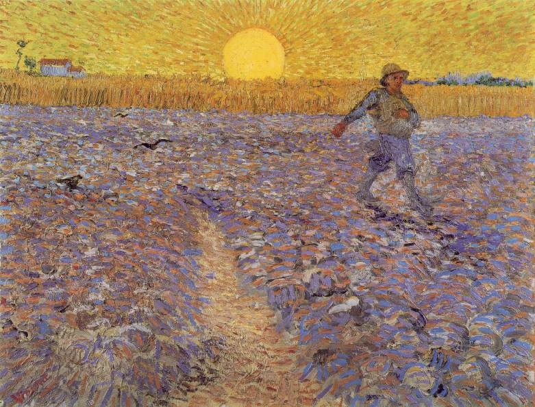 Le semeur au soleil couchant Vincent Van Gogh 1888 Le semeur au soleil couchant Vincent Van Gogh 1888