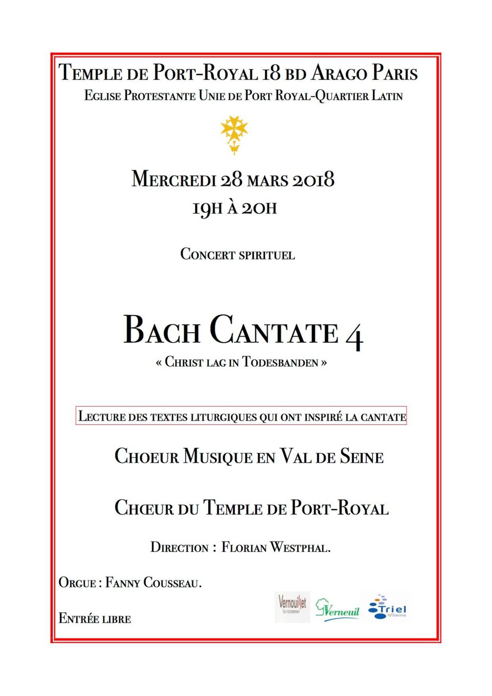 MERCREDI SAINT : BACH ! MERCREDI SAINT : BACH !