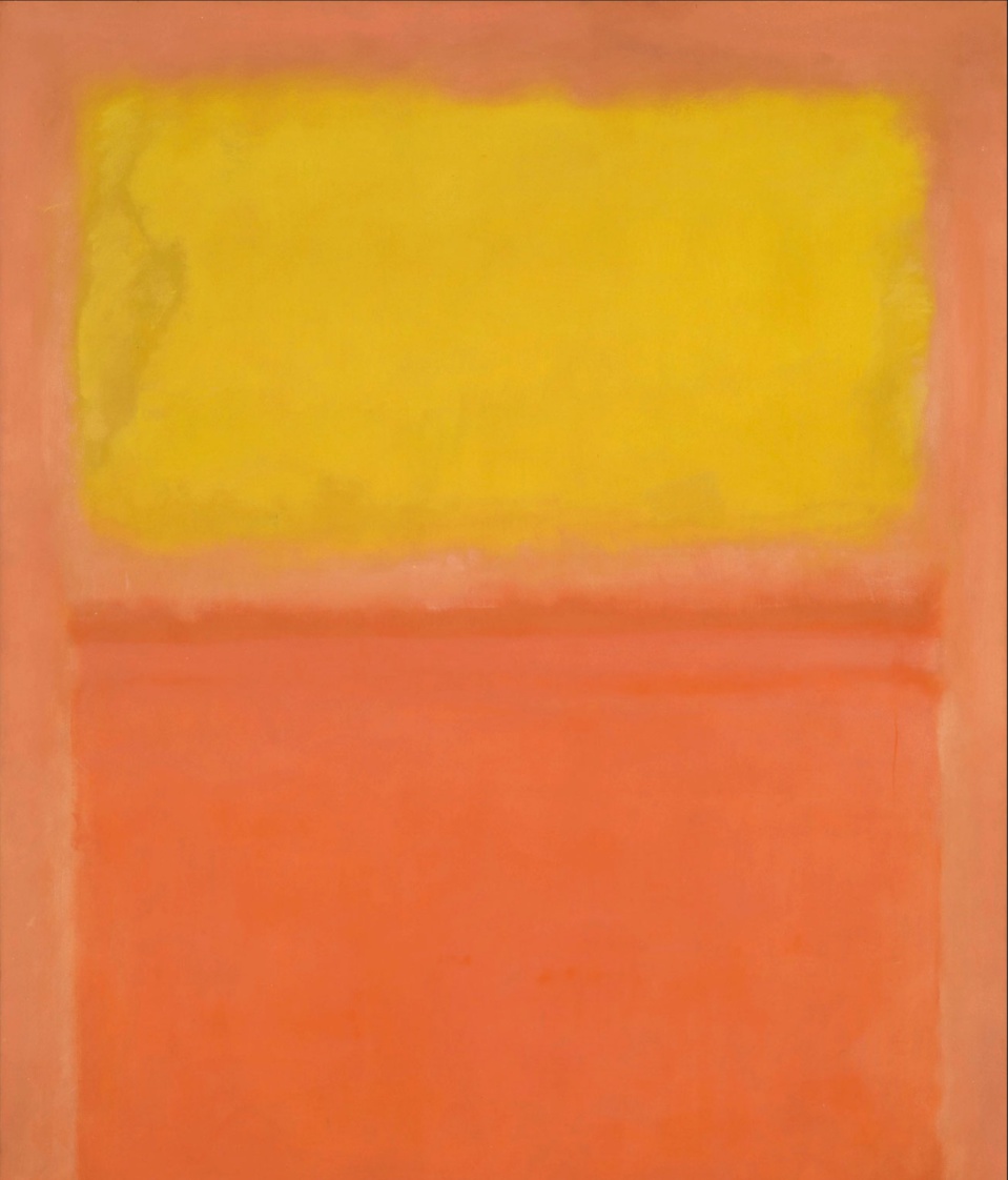 Mark Rothko, Orange and yellow, 1956  Huile sur toile • 231,1 × 180,3 cm • Buffalo, Albright-Knox Art Gallery • © 1998 Kate Rothko Prizel & Christopher Rothko / Adagp, Paris / Albright-Knox Art Gallery