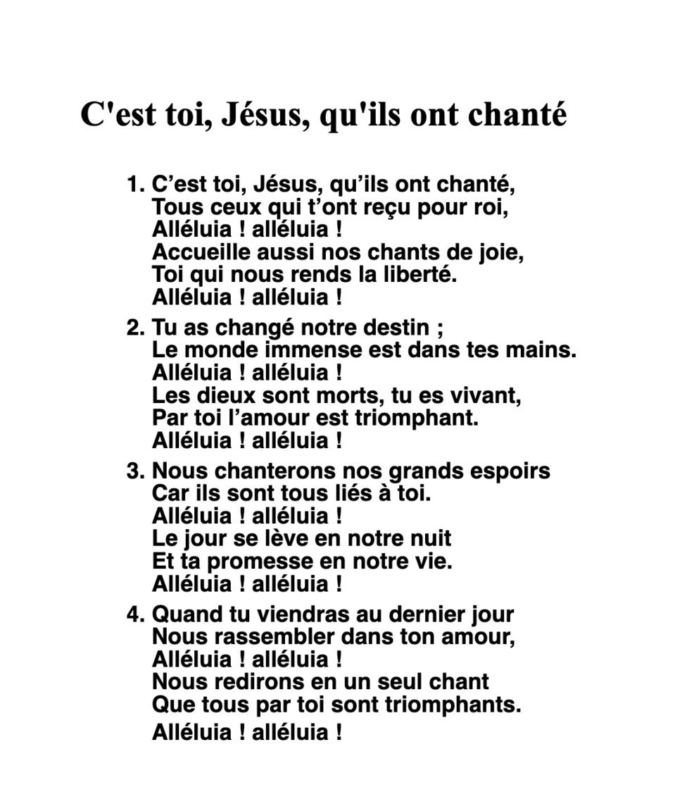 Pour accompagner le vendredi saint