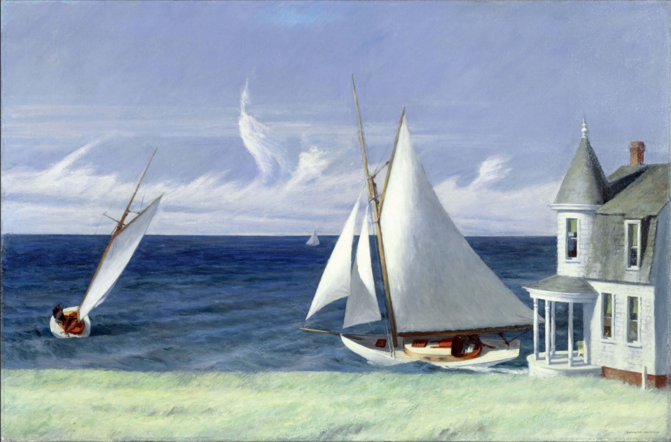 Edward Hopper, Lee Shore, 1941  19,7 x 30 cm • Collection privée