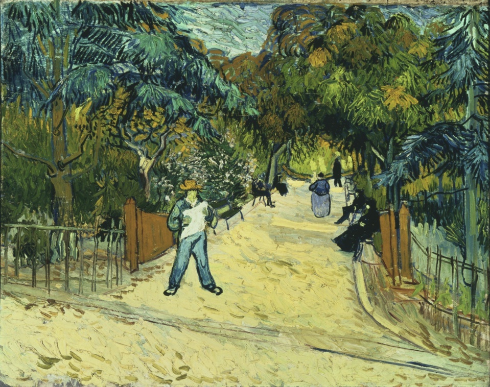 Vincent Van Gogh, entrée des jardins publics à Arles Vincent Van Gogh, entrée des jardins publics à Arles