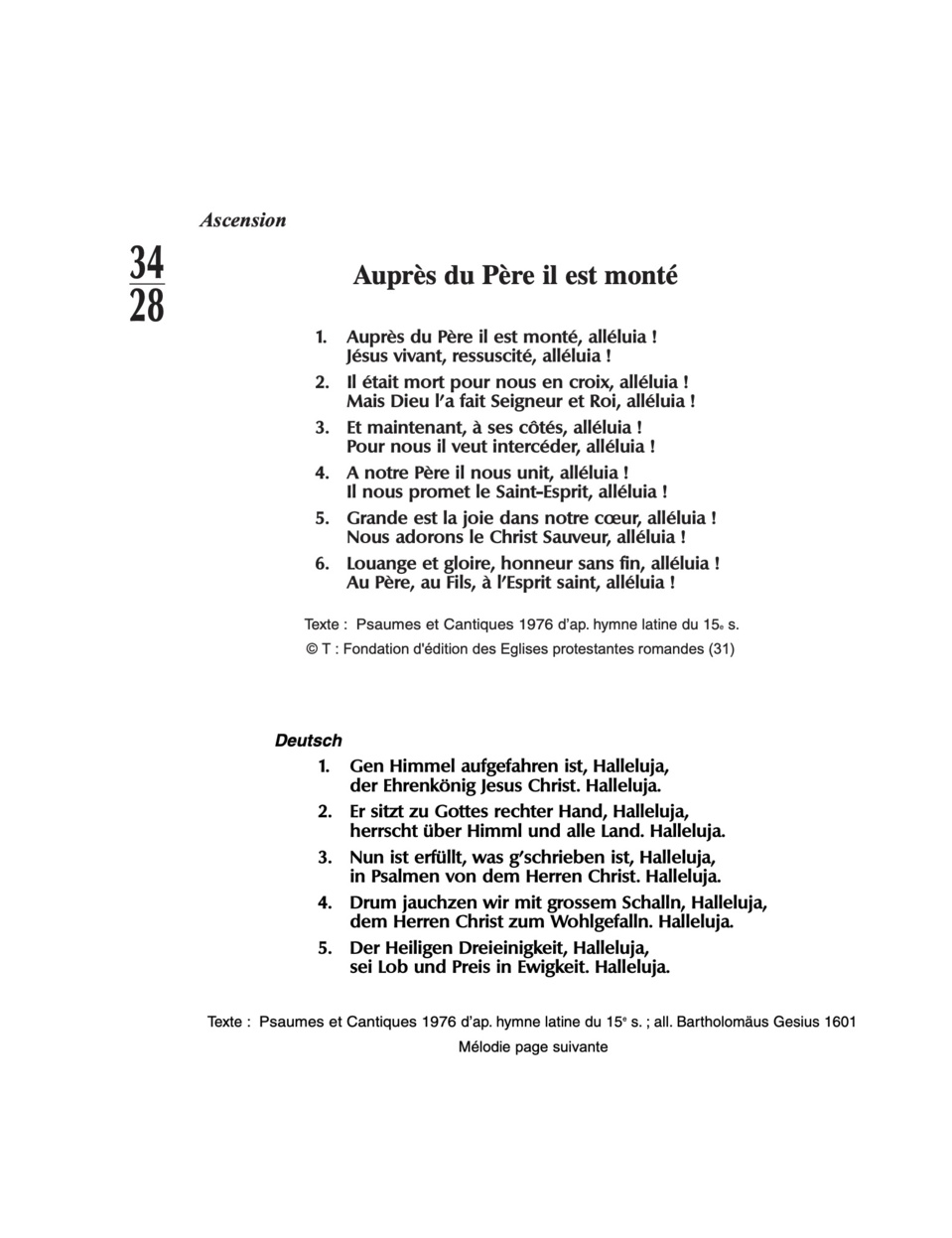 L'ASCENSION FÊTE PROTESTANTE ? L'ASCENSION FÊTE PROTESTANTE ?