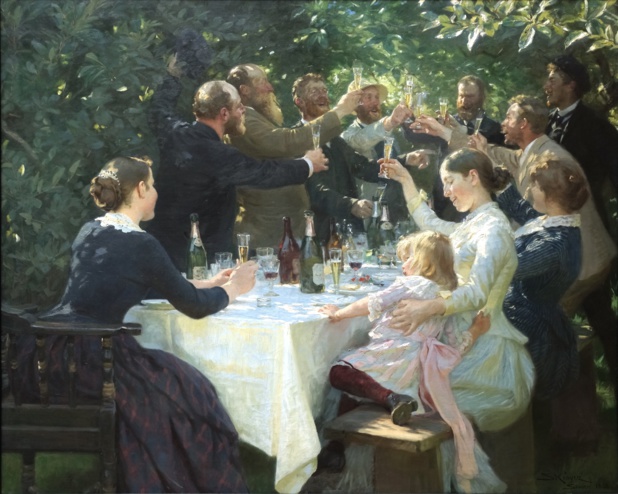 P.S. Krøyer Hip Hip Hourra! Fête d'artistes à Skagen