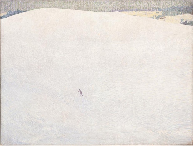 Cuno Amiet  Paysage enneigé Cuno Amiet  Paysage enneigé