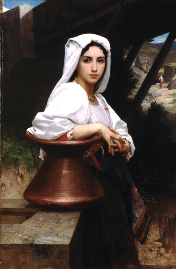 William-Adolphe Bouguereau Jeune italienne puisant de l'eau