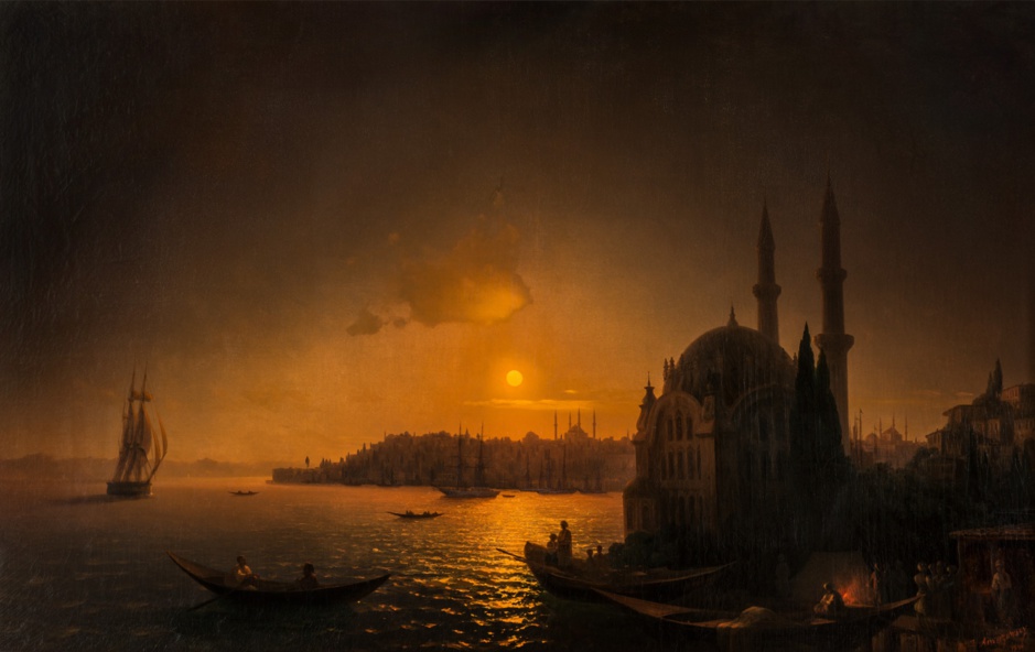 Ivan Aivazovsky Vue de Constantinople au clair de lune