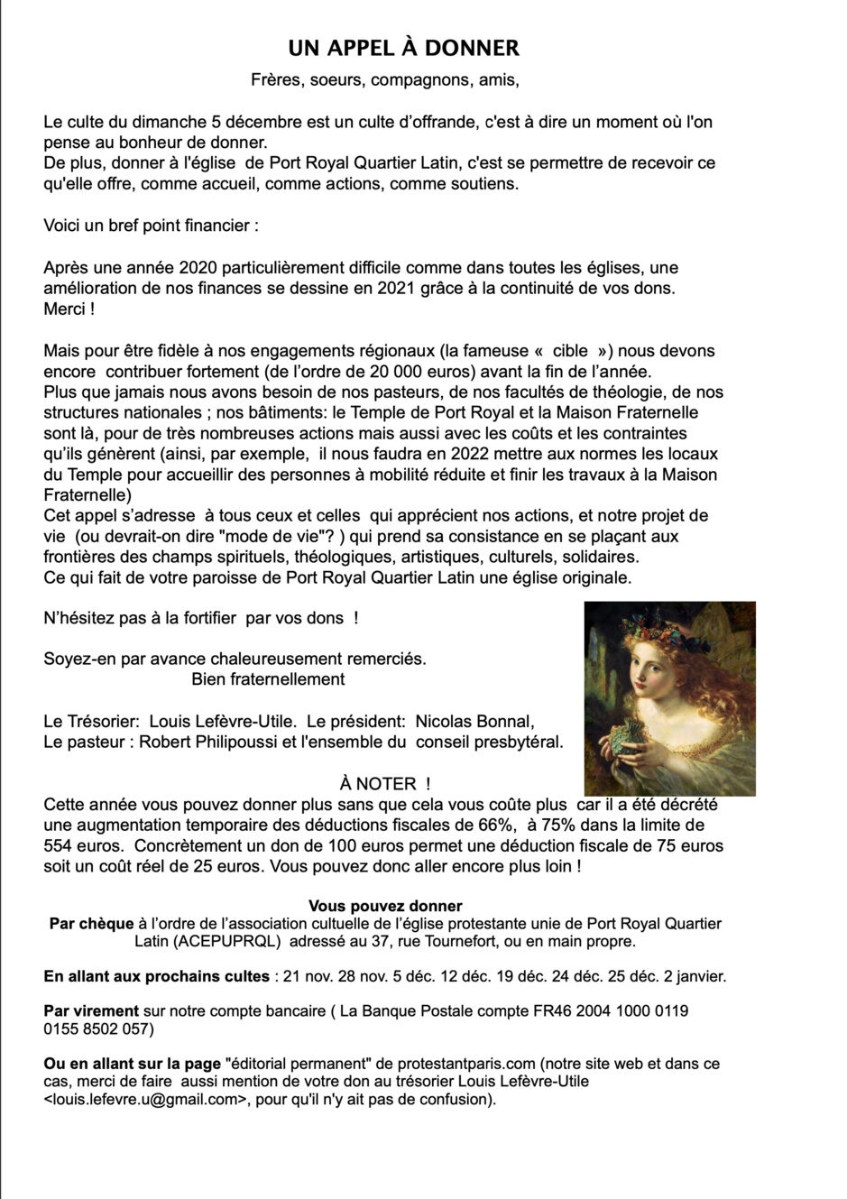 L'appel et un roman sur JS Bach