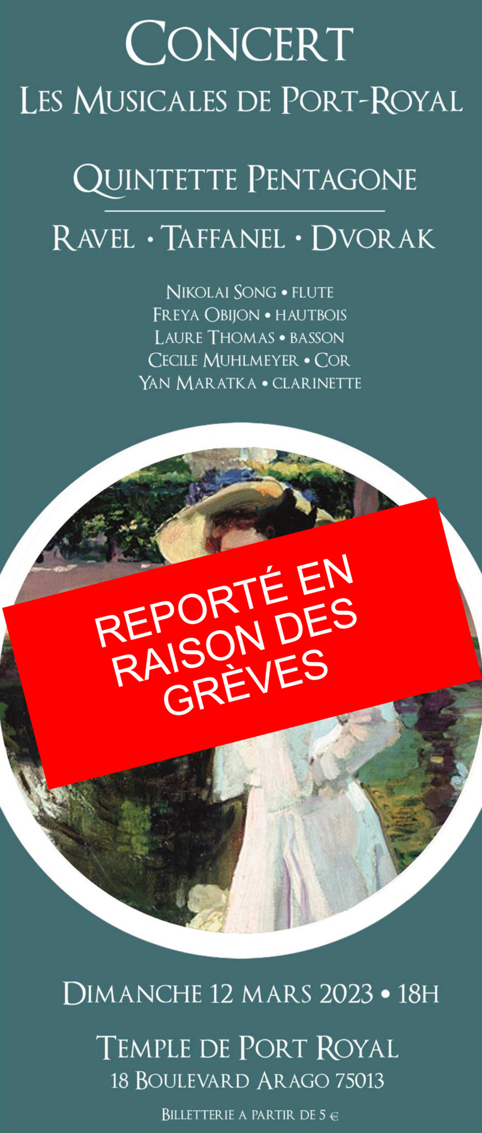 CONCERT REPORTÉ CONCERT REPORTÉ