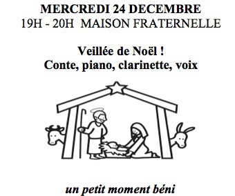VEILLEE ET CULTE DE NOEL ! 24 & 25 DECEMBRE