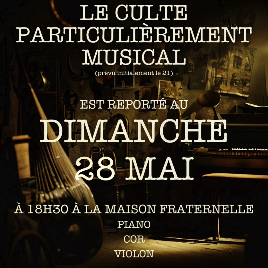 À NOTER ! À NOTER !