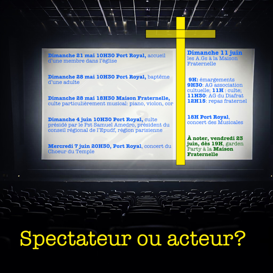 À NOTER ! À NOTER !