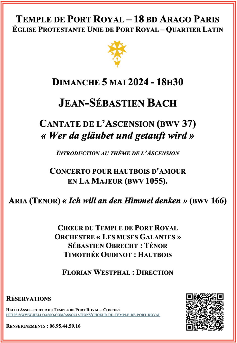 LE CONCERT DE L'ASCENSION