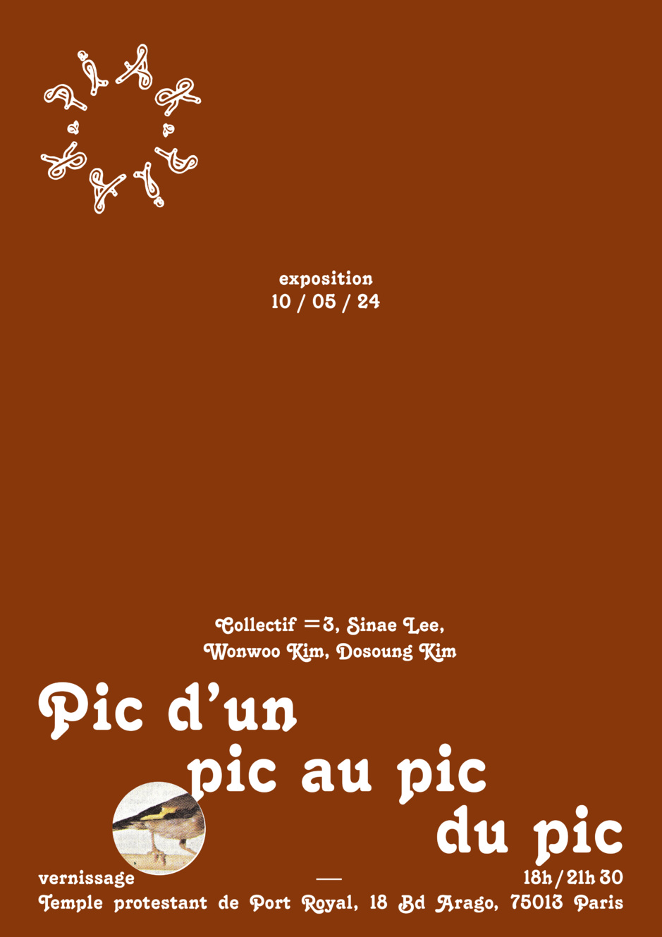 PROCHAINEMENT LE VENDREDI 10 MAI AU TEMPLE DÈS 18H: EXPOSITION PAR LE COLLECTIF NEST