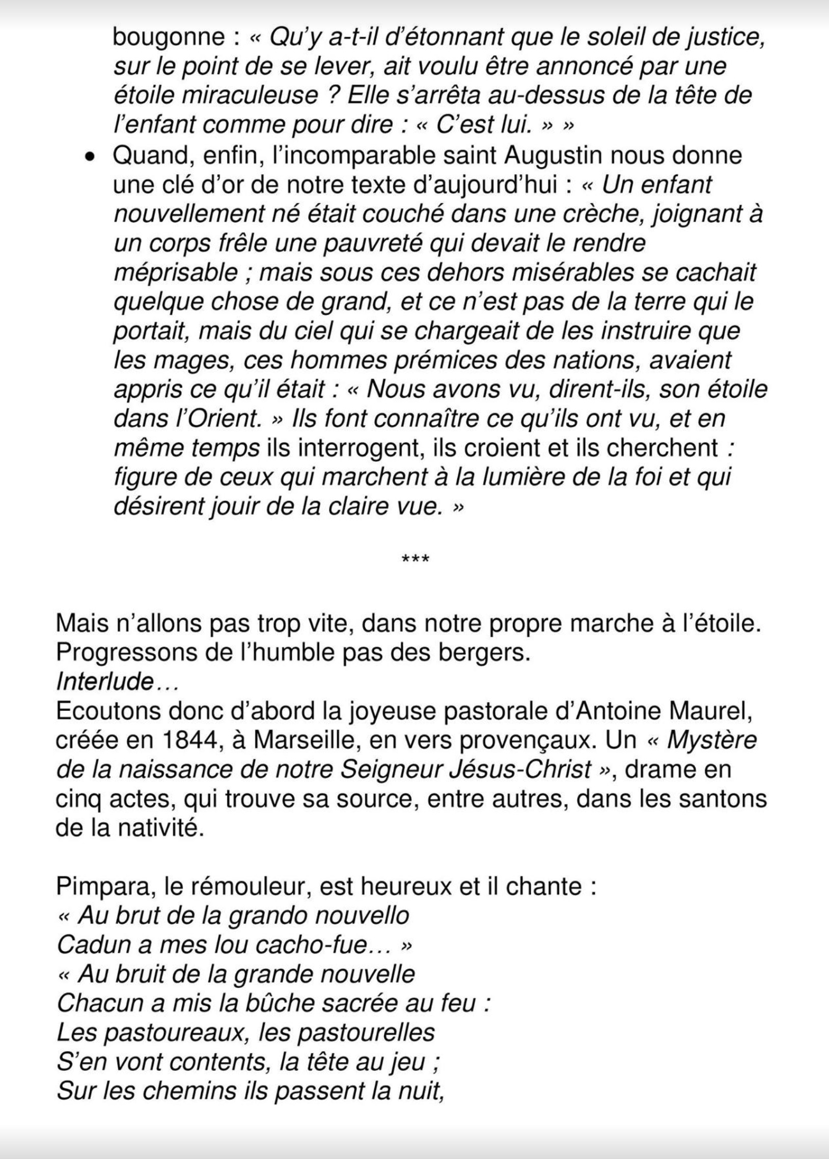 "La marche à l'Etoile" 