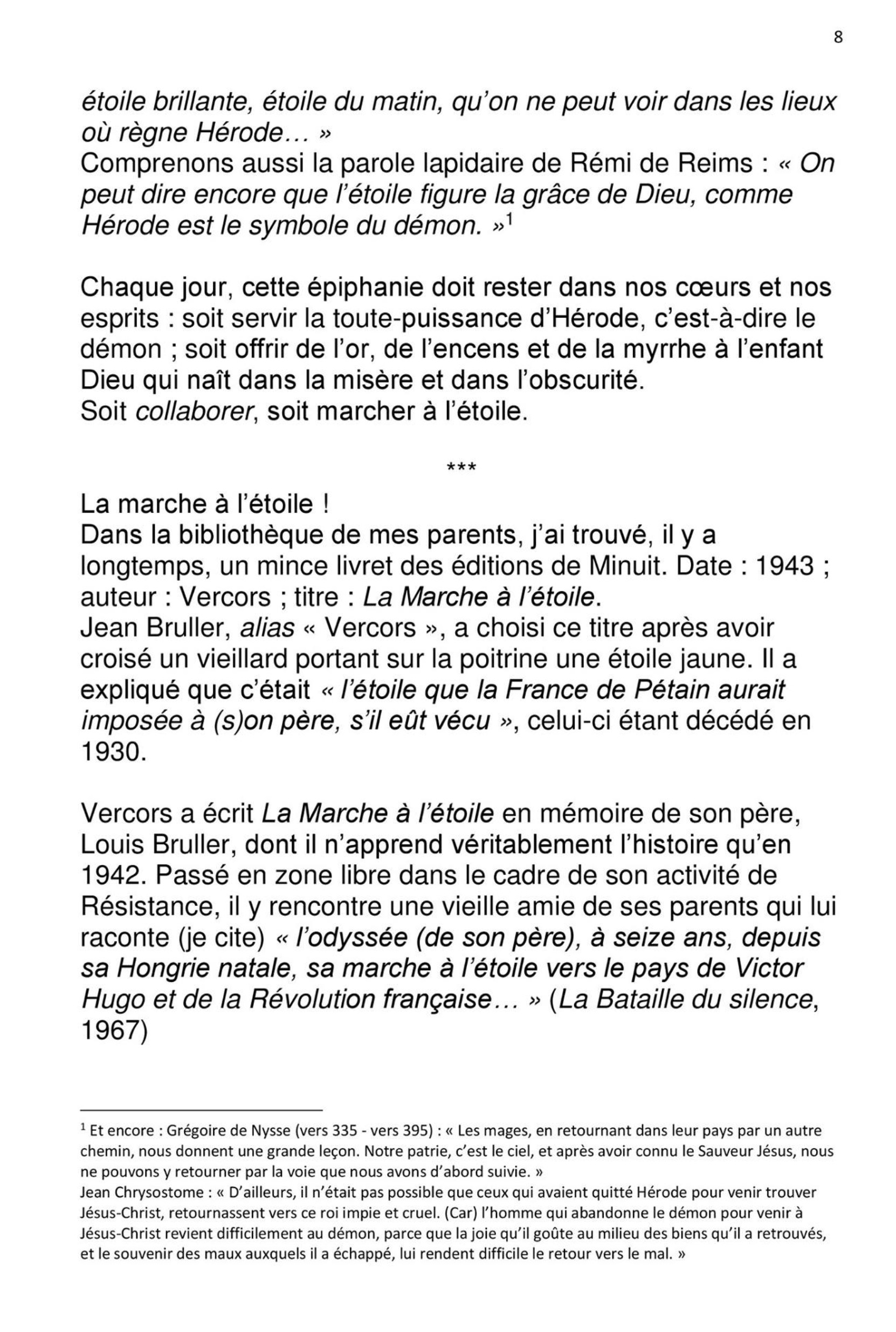 "La marche à l'Etoile" 