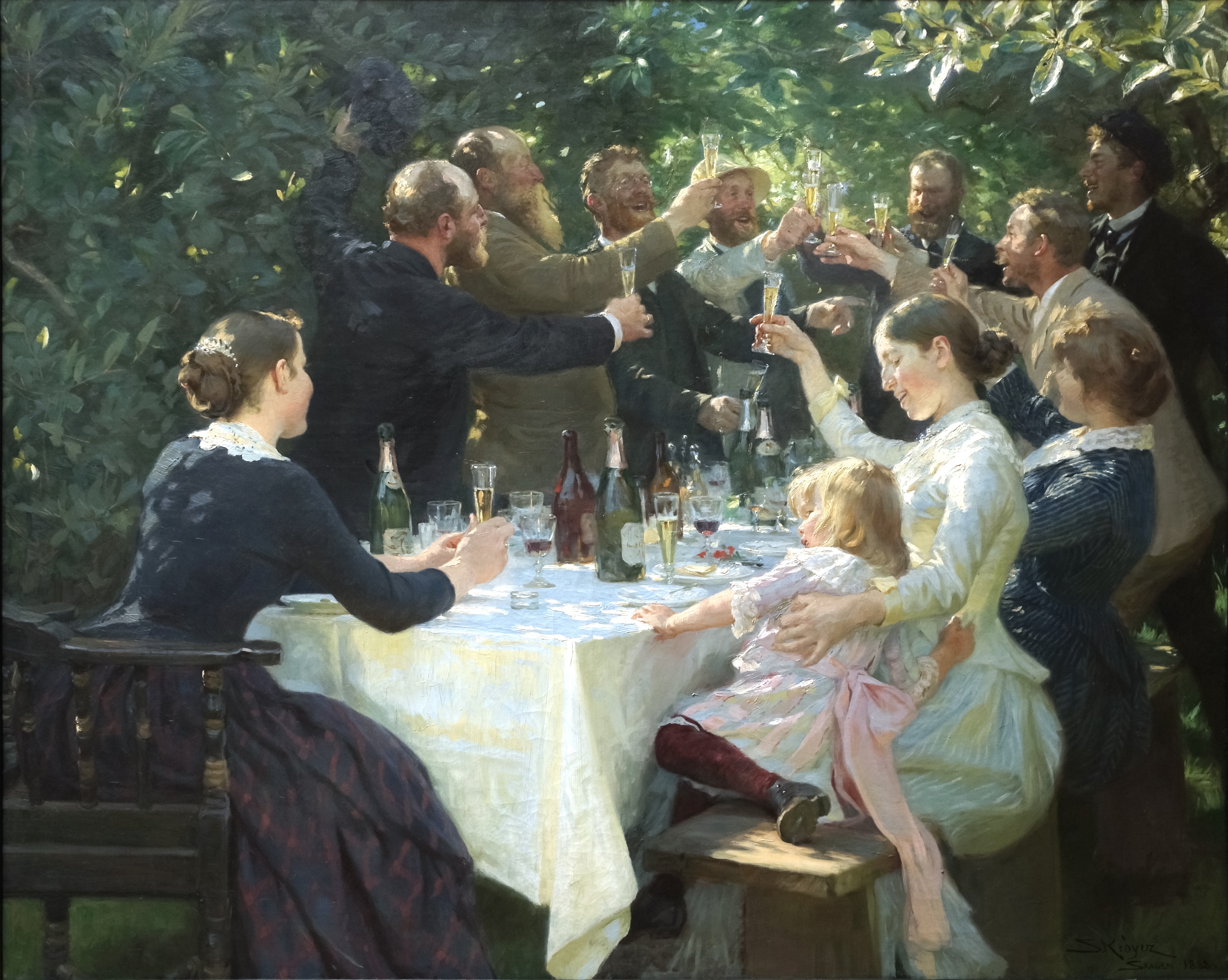 P.S. Krøyer Hip Hip Hourra! Fête d'artistes à Skagen P.S. Krøyer Hip Hip Hourra! Fête d'artistes à Skagen