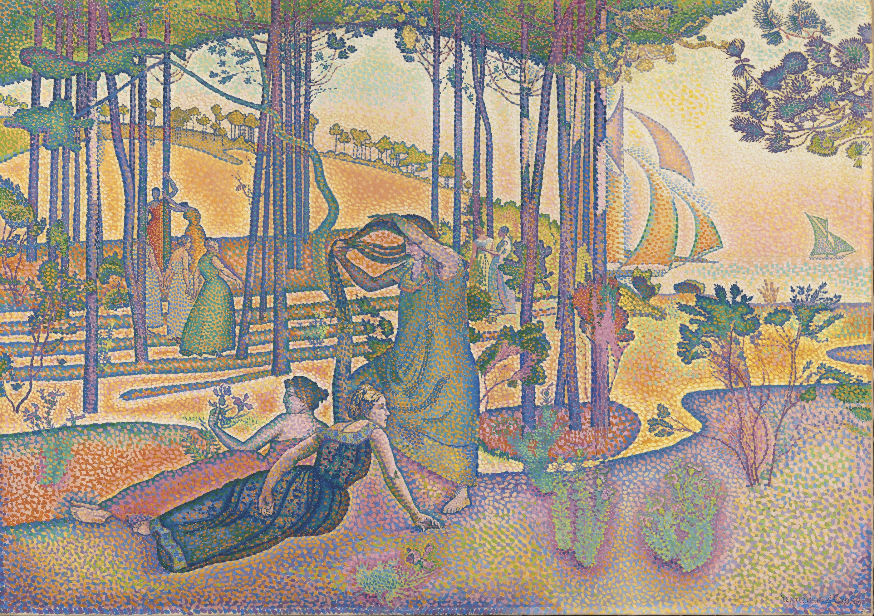 Henri-Edmond Cross L’Air du Soir; cliquez pour agrandir