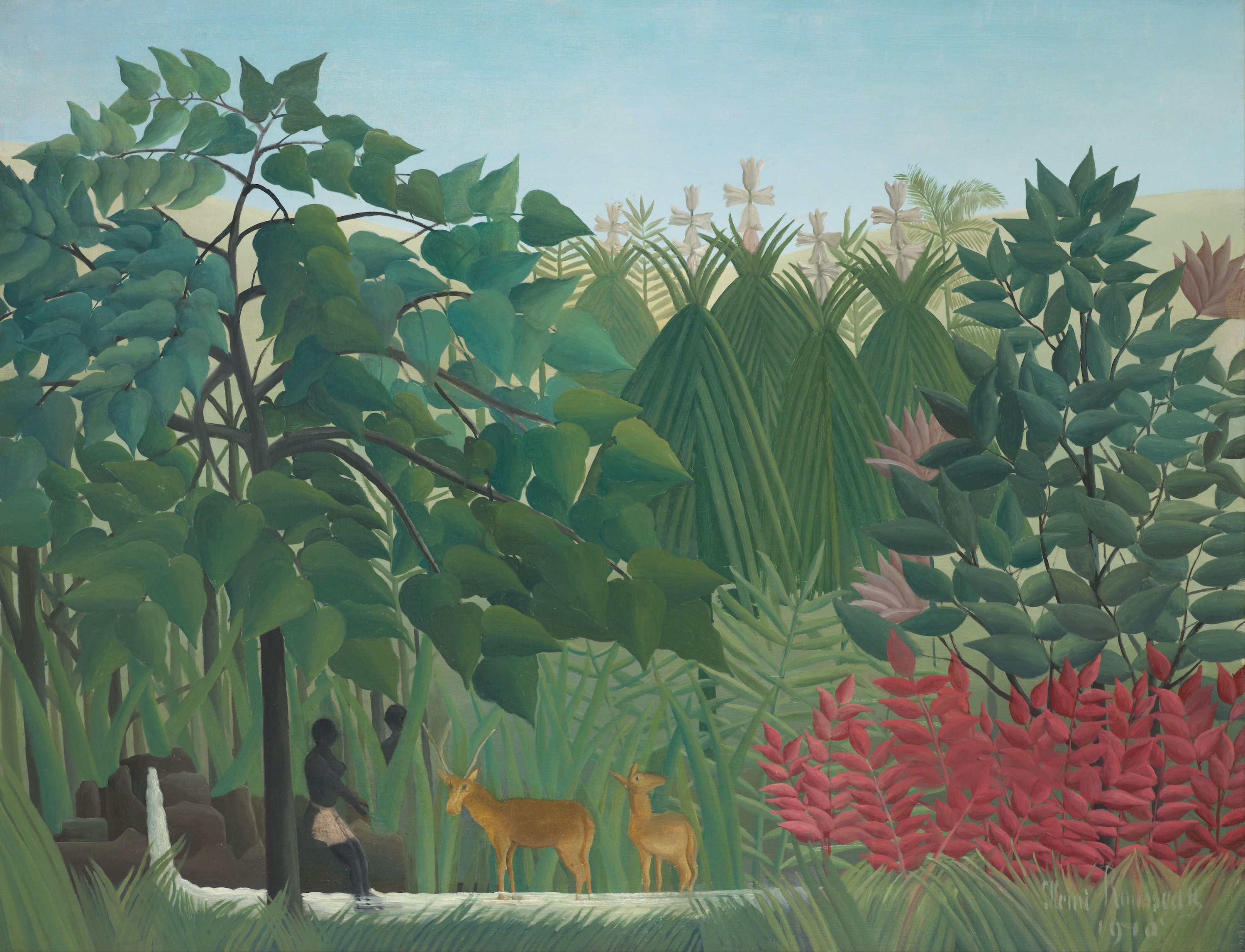 Henri Rousseau, la cascade