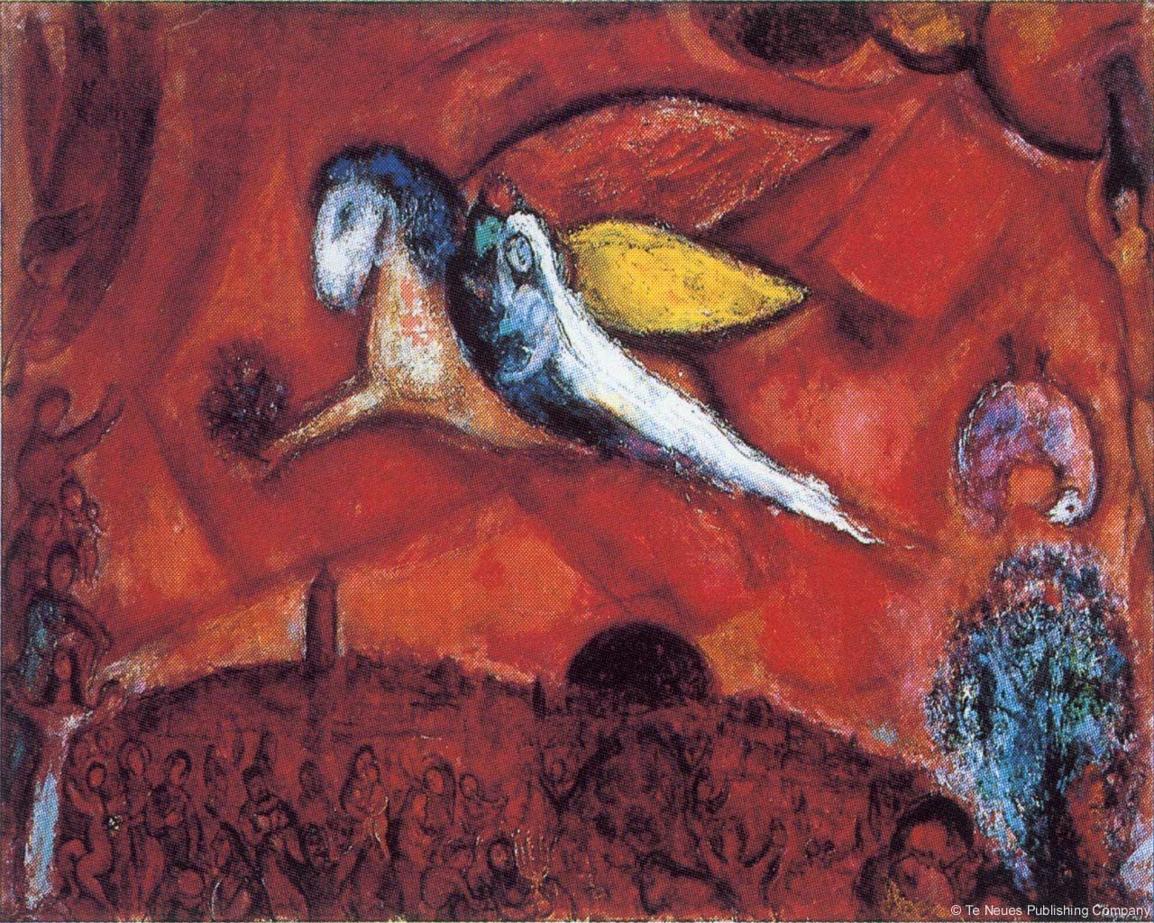 Marc Chagall Le cantique des cantiques IV