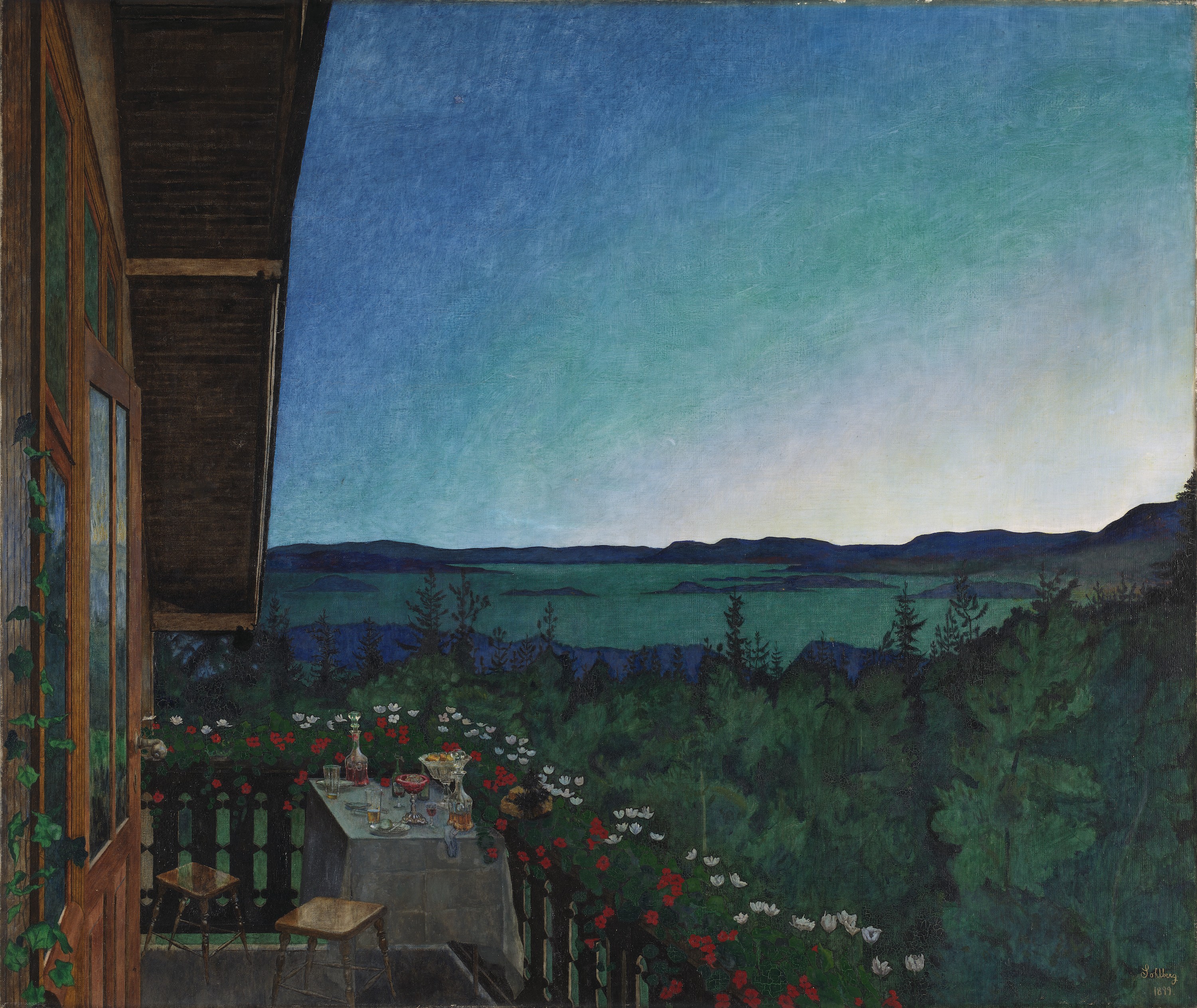 Harald Sohlberg Nuit d'Été