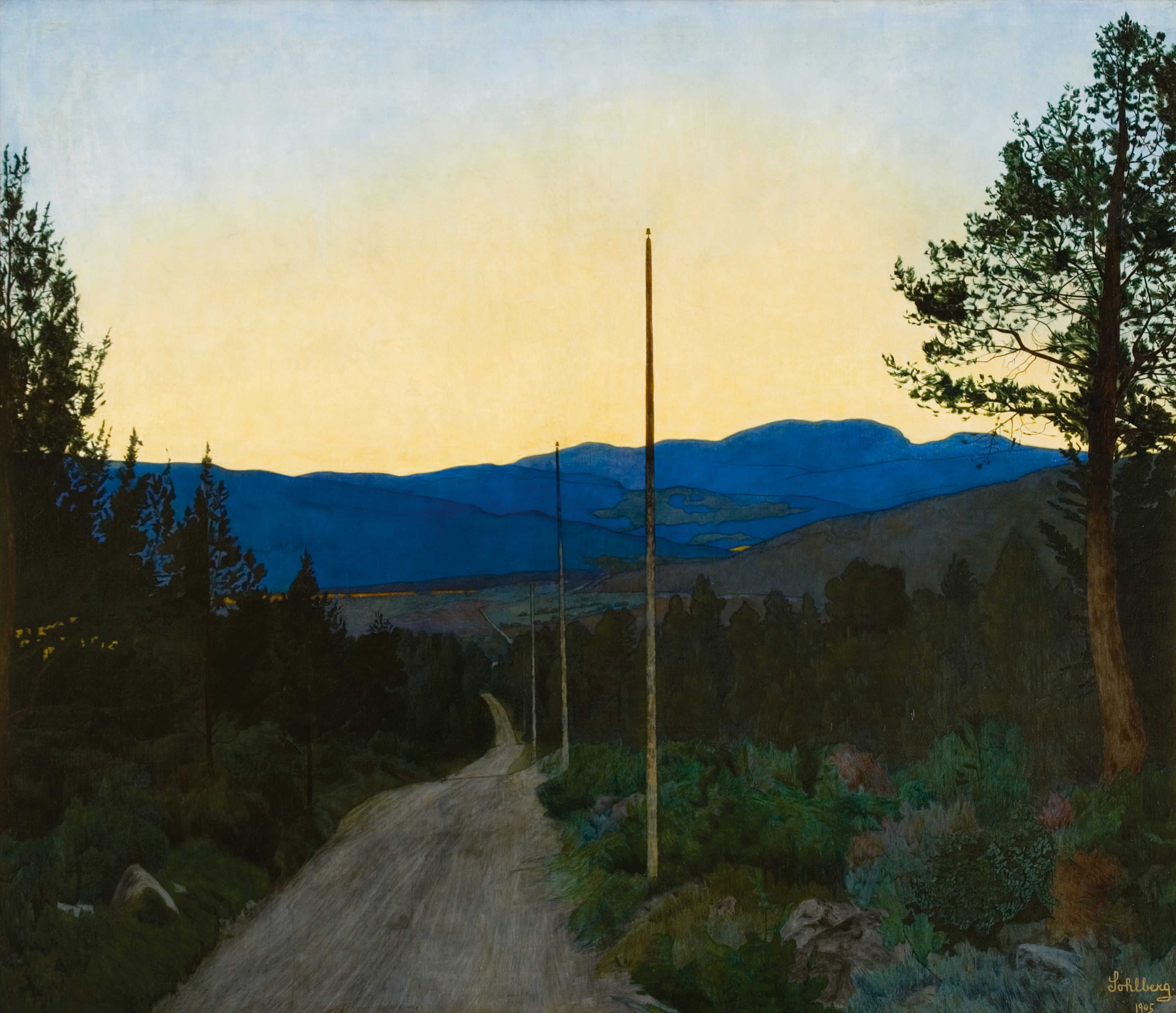 Harald Sohlberg Route de Campagne