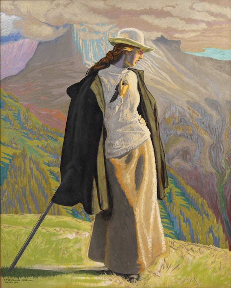 Jens Ferdinand Willumsen  Une alpiniste