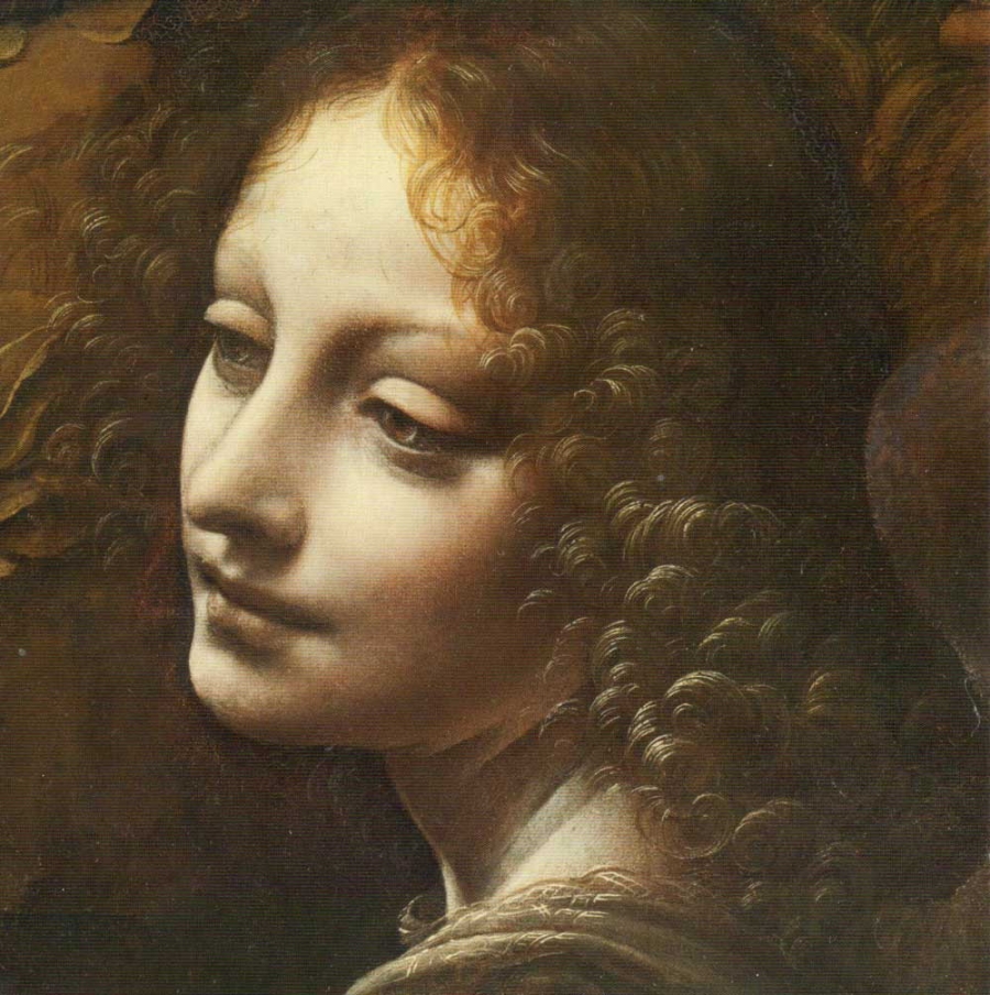 Léonard de Vinci, (ange de la vierge aux rochers, National Gallery de Londres)