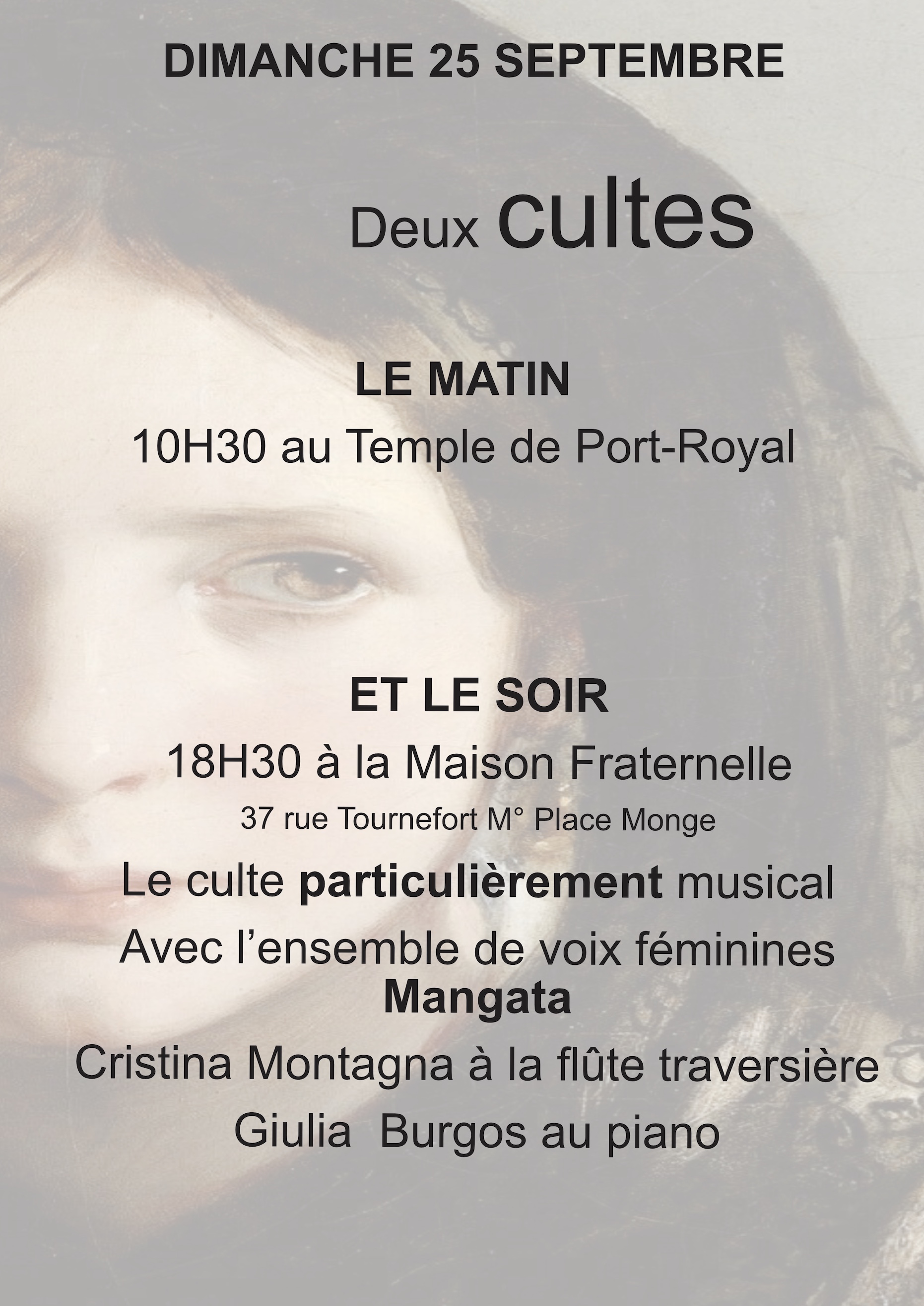 DIMANCHE 25 SEPTEMBRE