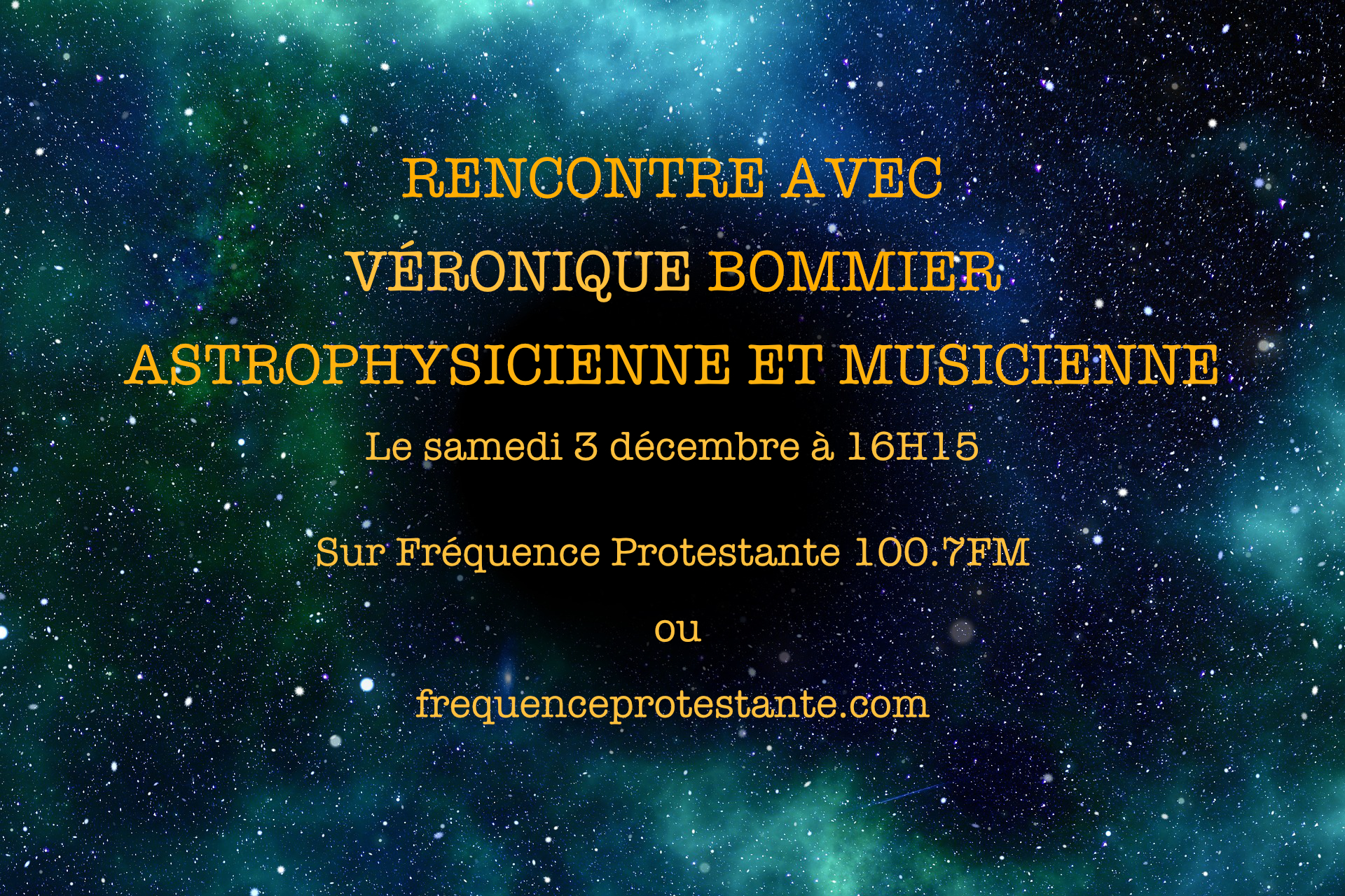 VÉRONIQUE BOMMIER:  ASTROPHYSIQUE ET MUSIQUE