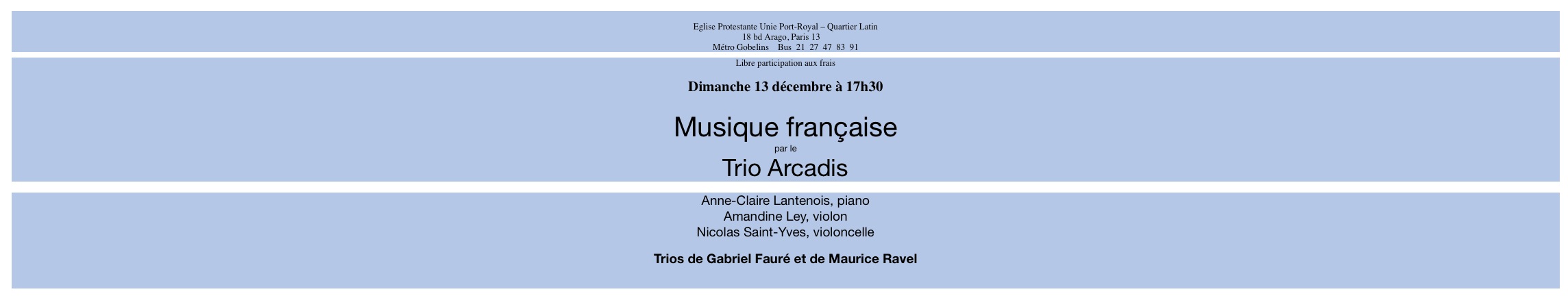 CONCERT AU TEMPLE