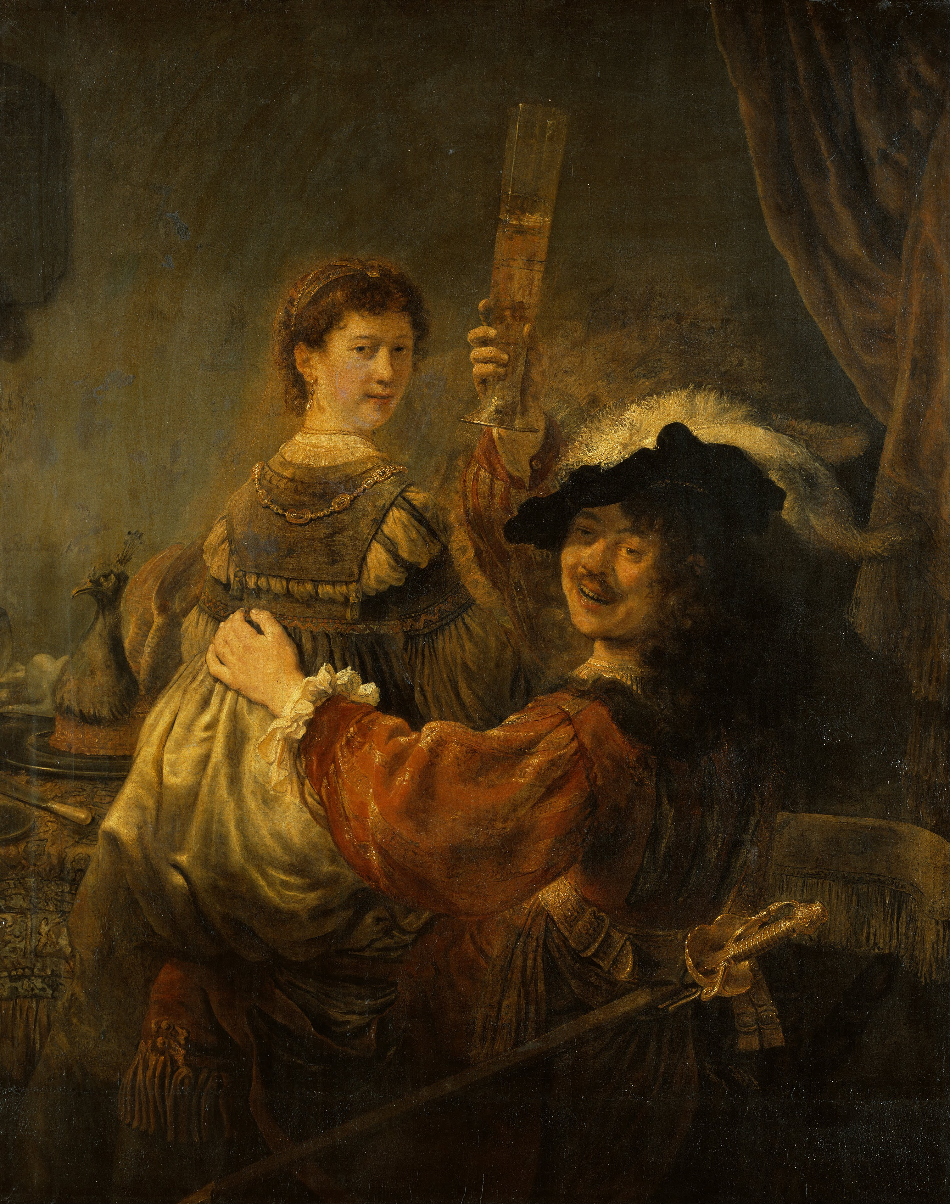 Rembrandt, autoportrait en enfant prodigue