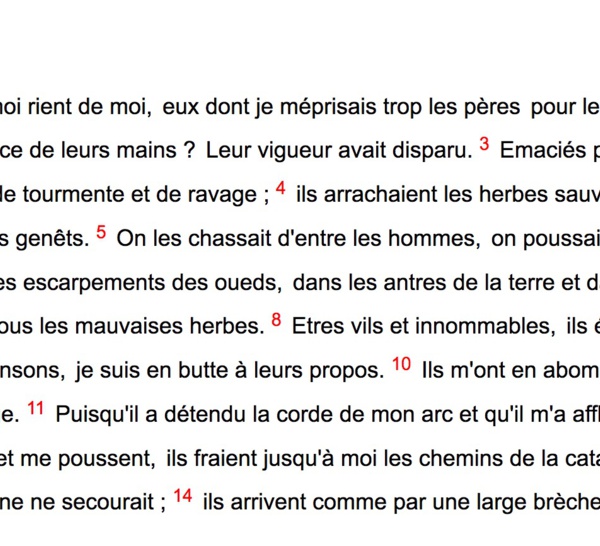 " ...Eux dont je méprisais trop les pères pour les mettre parmi les chiens de mon troupeau !"